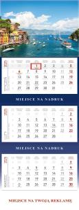 Opakowanie Kalendarz 2025 Trójdzielny Morze