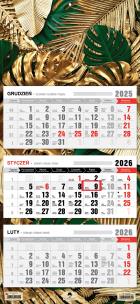 Okładka książki Kalendarz 2025 Trójdzielny płaska główka Glamour