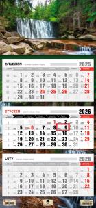 Okładka książki Kalendarz 2025 Trójdzielny płaska główka Karpacz
