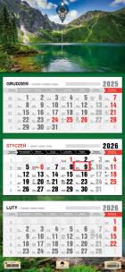 Okładka książki Kalendarz 2025 Trójdzielny płaska główka Morskie..