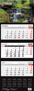 Okładka książki Kalendarz 2025 Trójdzielny Premium Zen