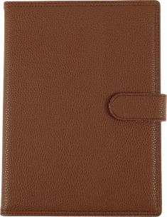 Opakowanie KALENDARZ A5 DZIENNY Z ZAPIĘCIEM 2024 EKOSKÓRA BRĄZOWY