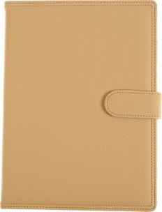 Opakowanie KALENDARZ A5 DZIENNY Z ZAPIĘCIEM 2024 EKOSKÓRA KREMOWY