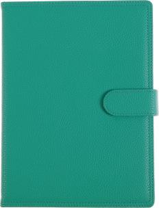 Opakowanie KALENDARZ A5 DZIENNY Z ZAPIĘCIEM 2024 EKOSKÓRA TURKUSOWY