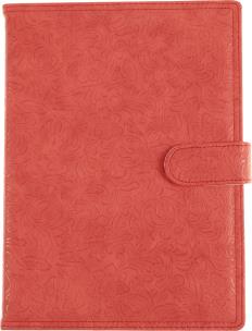 Opakowanie KALENDARZ A5 DZIENNY Z ZAPIĘCIEM 2024 FLOWER CZERWONY