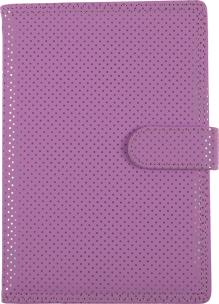 Opakowanie KALENDARZ A5 DZIENNY Z ZAPIĘCIEM 2024 SHINY FIOLETOWY