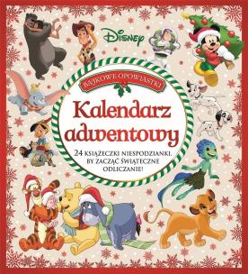 Kalendarz adwentowy. Bajkowe opowiastki. Disney. Autor:   Praca zbiorowa. Multiszop.pl Okładka książki Kalendarz adwentowy. Bajkowe opowiastki. Disney