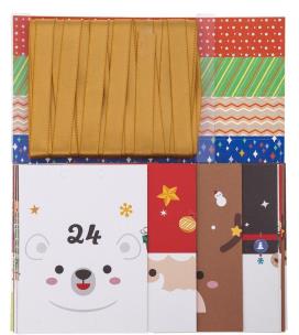 Kalendarz adwentowy DIY pudełeczka 24szt. Wydawca: Dalprint. Multiszop.pl Opakowanie Kalendarz adwentowy DIY pudełeczka 24szt