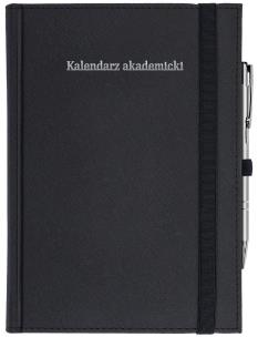 Okładka książki Kalendarz akademicki A5 tyg Cross z gumką czarny