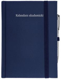 Okładka książki Kalendarz akademicki A5 tyg Cross z gumką granat