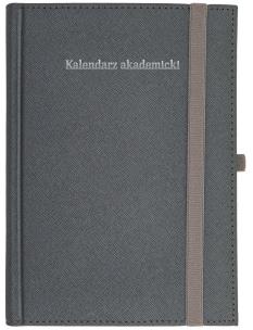 Okładka książki Kalendarz akademicki A5 tyg Cross z gumką srebrny