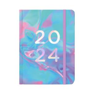 Kalendarz codzienny 2024 B6 Kolorowy marmur ALBI. Wydawca: Albi. Multiszop.pl Opakowanie Kalendarz codzienny 2024 B6 Kolorowy marmur ALBI