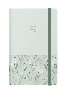 Opakowanie Kalendarz kieszonkowy 2025 T Białe kwiaty ALBI