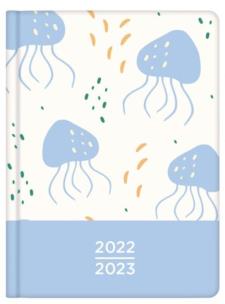 Kalendarz książkowy 18M 2022/2023 Meduzy ALBI. Wydawca: Albi. Multiszop.pl Opakowanie Kalendarz książkowy 18M 2022/2023 Meduzy ALBI