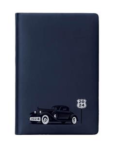 Kalendarz książkowy 2024 A5 dzienny granat. Wydawca: Evena. Multiszop.pl Opakowanie Kalendarz książkowy 2024 A5 dzienny granat