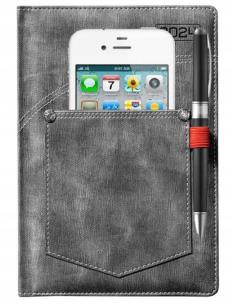 Kalendarz książkowy 2024 A5 dzienny jeans. Wydawca: Evena. Multiszop.pl Opakowanie Kalendarz książkowy 2024 A5 dzienny jeans