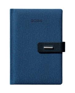 Kalendarz książkowy 2024 A5 dzienny magnes nieb.. Wydawca: Evena. Multiszop.pl Opakowanie Kalendarz książkowy 2024 A5 dzienny magnes nieb.