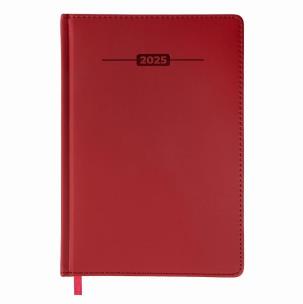 Opakowanie Kalendarz książkowy 2025 A5 czerwony EASY