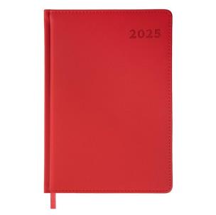 Opakowanie Kalendarz książkowy 2025 A5 czerwony EASY
