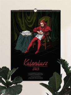 KALENDARZ LITERACKI A3 2023. Autor:   Praca zbiorowa. Multiszop.pl Okładka książki KALENDARZ LITERACKI A3 2023