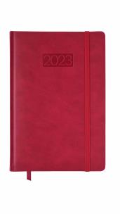 Opakowanie Kalendarz Lux z gumką A5 tygodniowy czerwony V1