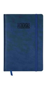 Opakowanie Kalendarz Lux z gumką A5 tygodniowy niebieski V2