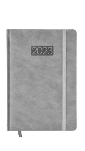 Opakowanie Kalendarz Lux z gumką A5 tygodniowy szary V4