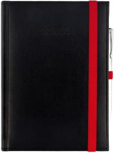 Okładka książki Kalendarz naucz. 2024/2025 A5 tyg. gumka czarny