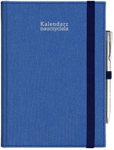 Okładka książki Kalendarz naucz. 2024/2025 A5 tyg. gumka granat