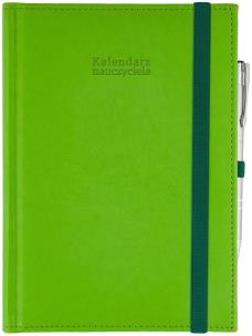 Okładka książki Kalendarz naucz. 2024/2025 A5 tyg. gumka seledyn