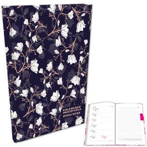 Opakowanie Kalendarz nauczyciela 2024/2025 A5 tygodniowy Magnolie Dark Blue