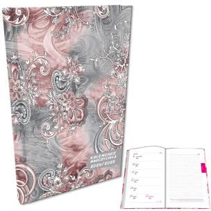Opakowanie Kalendarz nauczyciela 2024/2025 A5 tygodniowy Paisley szare