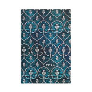 Okładka książki Kalendarz tygodniowy mini 2024 Blue Velvet