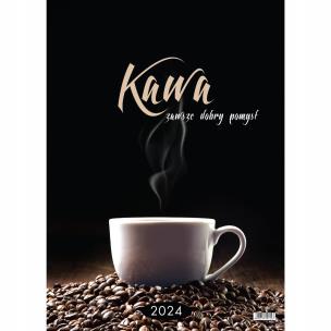 Kalendarz wieloplanszowy 2024 duży ścienny Kawa. Wydawca: Evena. Multiszop.pl Opakowanie Kalendarz wieloplanszowy 2024 duży ścienny Kawa