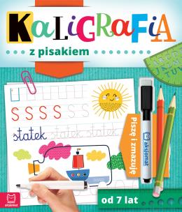 Kaligrafia z pisakiem. Piszę i zmazuję od 7 lat. Autor: Podgórska Anna. Multiszop.pl Okładka książki Kaligrafia z pisakiem. Piszę i zmazuję od 7 lat