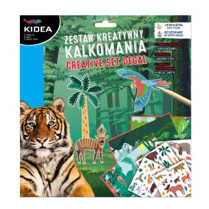 Opakowanie Kalkomania - zestaw kreatywny Zwierzęta KIDEA