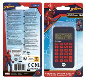Kalkulator kieszonkowy Spider-Man z osłoną ochronną C45SP. Wydawca: Lexibook. Multiszop.pl Opakowanie Kalkulator kieszonkowy Spider-Man z osłoną ochronną C45SP