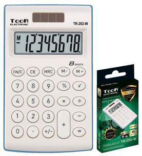 Opakowanie Kalkulator kieszonkowyTR-252-W TOOR