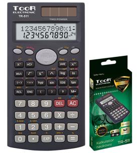 Opakowanie Kalkulator naukowy 10+2-pozycyjny TR-511 TOOR