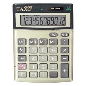 Opakowanie Kalkulator Taxo 12- pozycyjny TG-122 srebrny