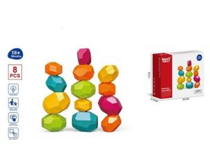 Opakowanie Kamienie różna kształty do budowania piramidek