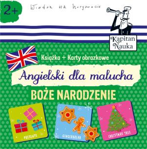Okładka książki Kapitan Nauka Angielski dla malucha Boże Narodzenie (Poradnik + karty obrazkowe)