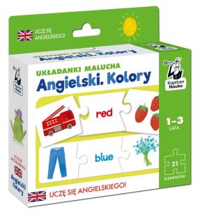 Kapitan nauka Angielski Liczby 1-3 lata. Autor: Monika Karpińska. Multiszop.pl Okładka książki Kapitan nauka Angielski Liczby 1-3 lata