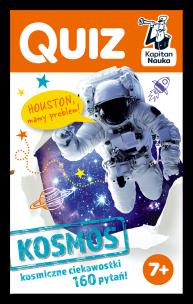 Kapitan Nauka. Quiz Kosmos. Autor: Milena Ratajczak. Multiszop.pl Okładka książki Kapitan Nauka. Quiz Kosmos