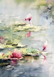 Opakowanie Karnet 12x18 cm B-BJ 202 387 + koperta Lilia wodna