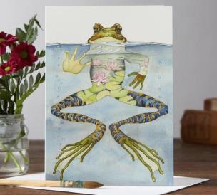 Opakowanie Karnet A028 B6 + koperta Żaba