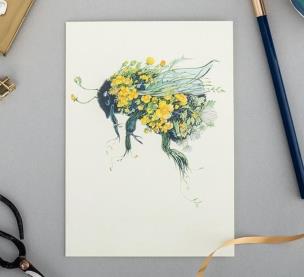 Opakowanie Karnet A064 B6 + koperta Trzmiel