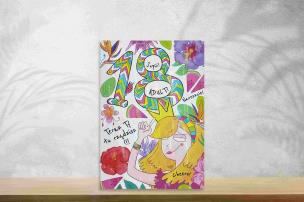 Opakowanie Karnet A5 18 Dziewczyna tropiki