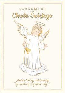 Opakowanie Karnet A5 Chrzest - Anioł Stróż