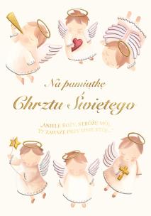 Opakowanie Karnet A5 Chrzest - Aniołki